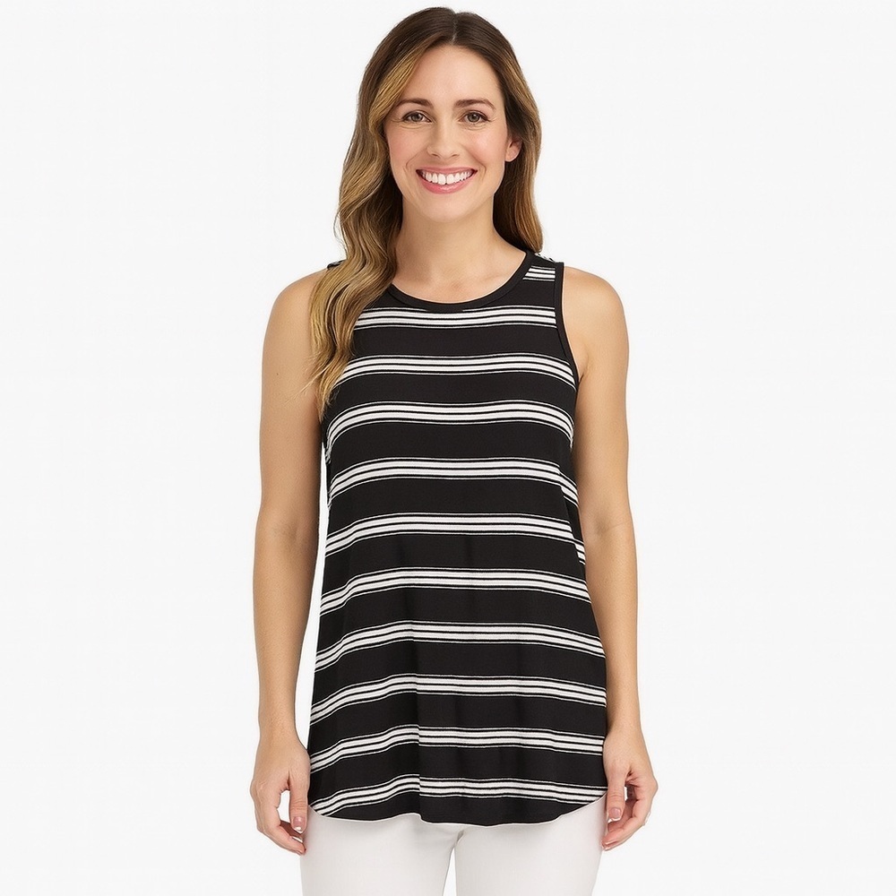 Lou & Grey Soft Knit Striped Tank Size S
